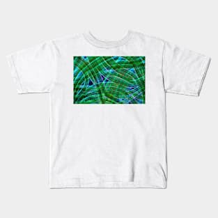 Oscillatoria cyanobacteria, micrograph (C028/9169) Kids T-Shirt